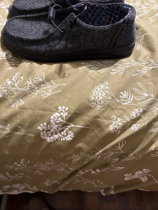 Hey Dude Charcoal Knit Slip-On Loafers - Picture 4 of 7